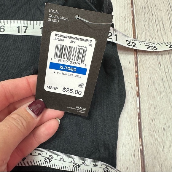 NWT womens under armour sleeveless team tech shirt activewear loose fit - Picture 9 of 16